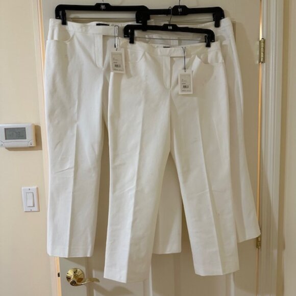3 Theory ankle & cropped pants - 2 NEW - Picture 1 of 15